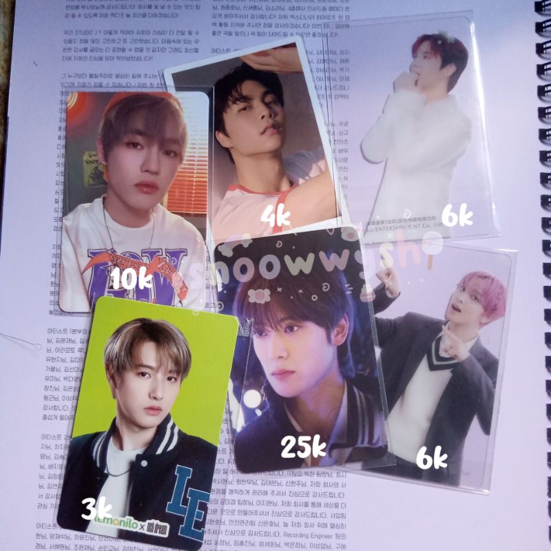 Photocard NCT 127 Dream WayV (Lemonilo, Sg 23, Natrep, Beatbox pc album, DICON)
