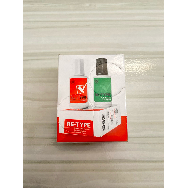 

Re-Type Correction Fluid Set Penghapus Tinta Set Tip Ex