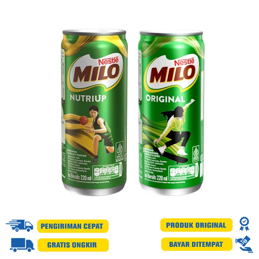 

Milo kaleng 240ml - Actigen Original | Nutri Up High Calcium