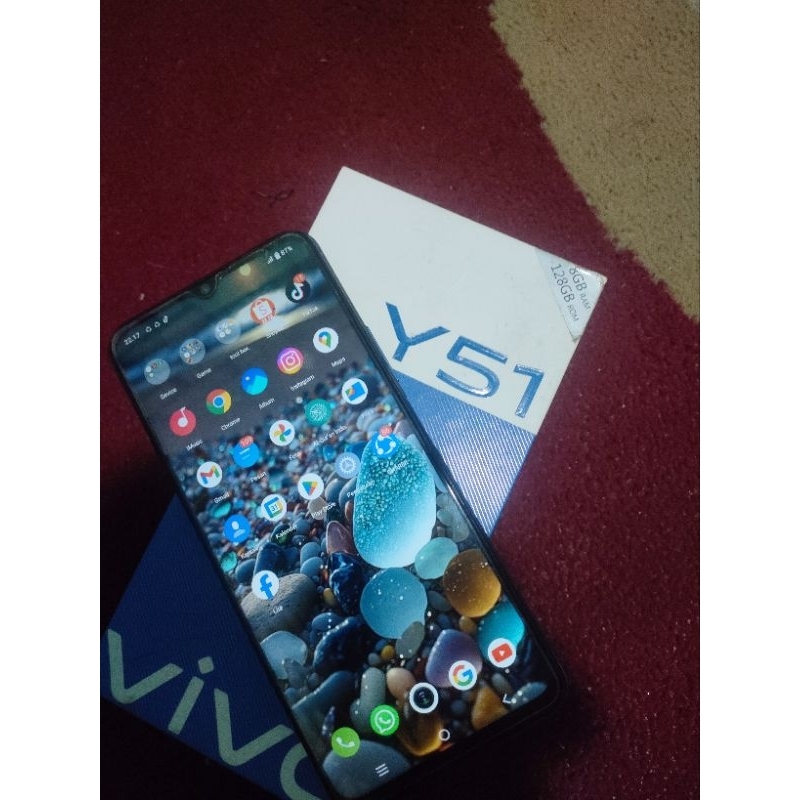 hp vivo y51 ram 8/128 gb rom fullset ori (secound)
