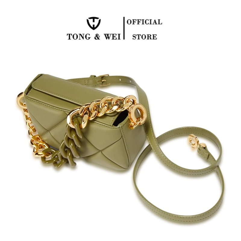 [Tong&Wei] Tas Selempang CnK Padded Mini Danika Chunky Chain #8863