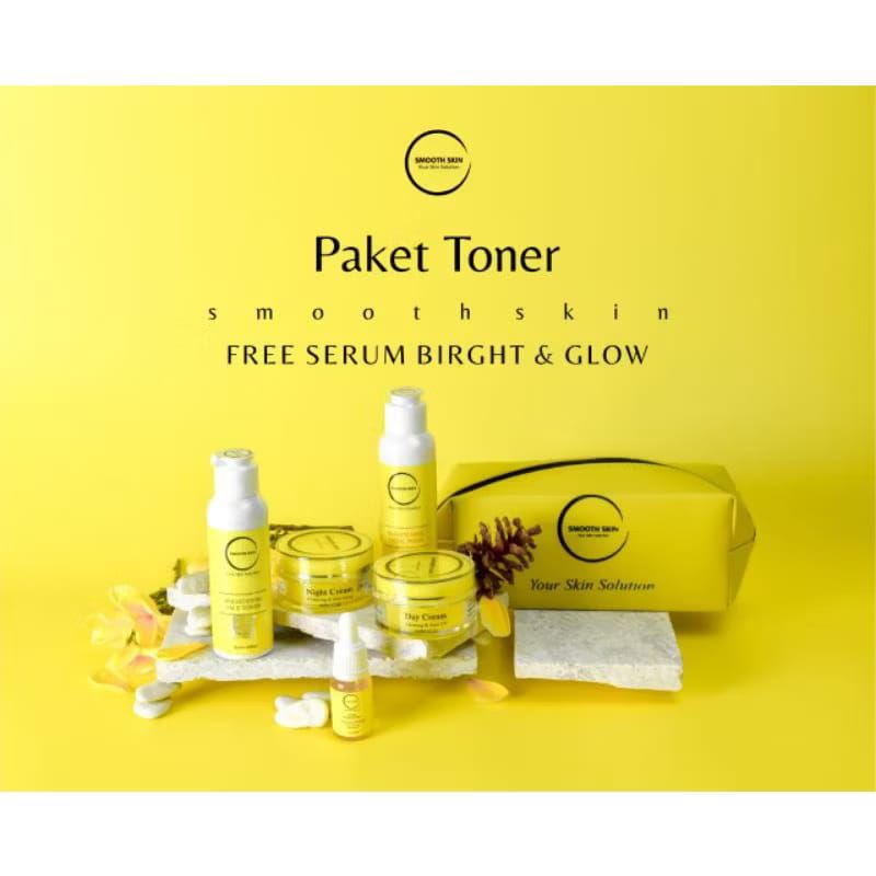 PAKET SMOOTHSKIN  TONER SERUM & GLOW