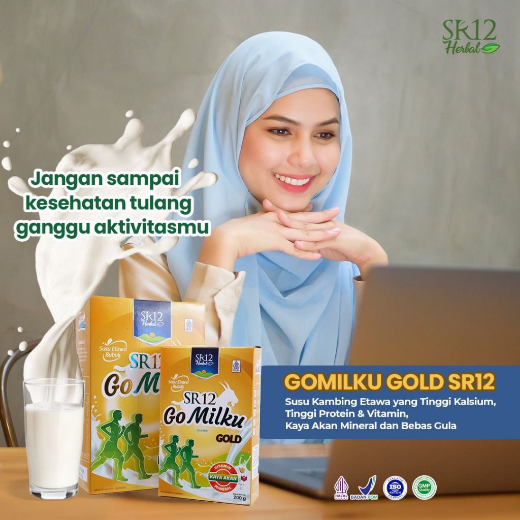 

GOMILKU GOLD SR12 | TETAP SEHAT BUGAR DI USIA EMAS | KAYA VITAMIN DAN KALSIUM | CEGAH NYERI SENDI