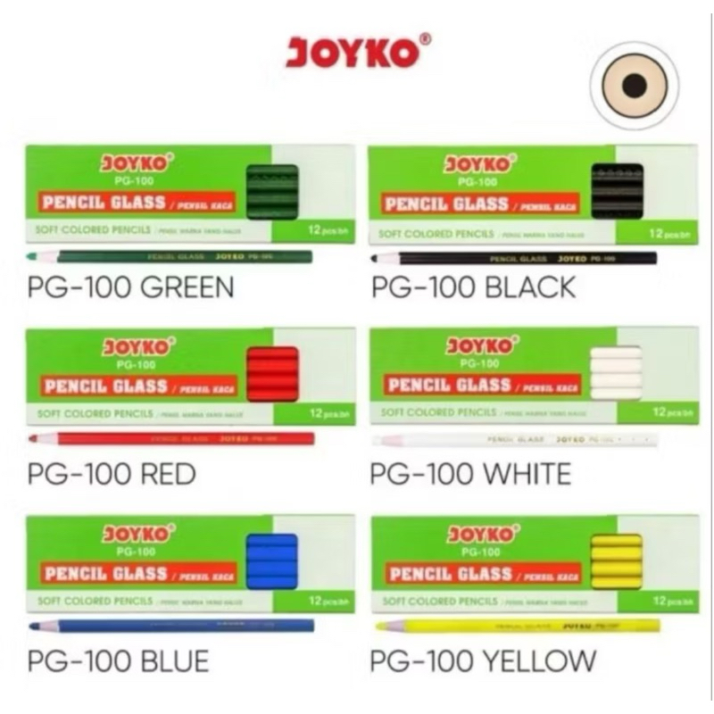 

JOYKO PENCIL GLASS / PENSIL KACA PG-100 (SATUAN)