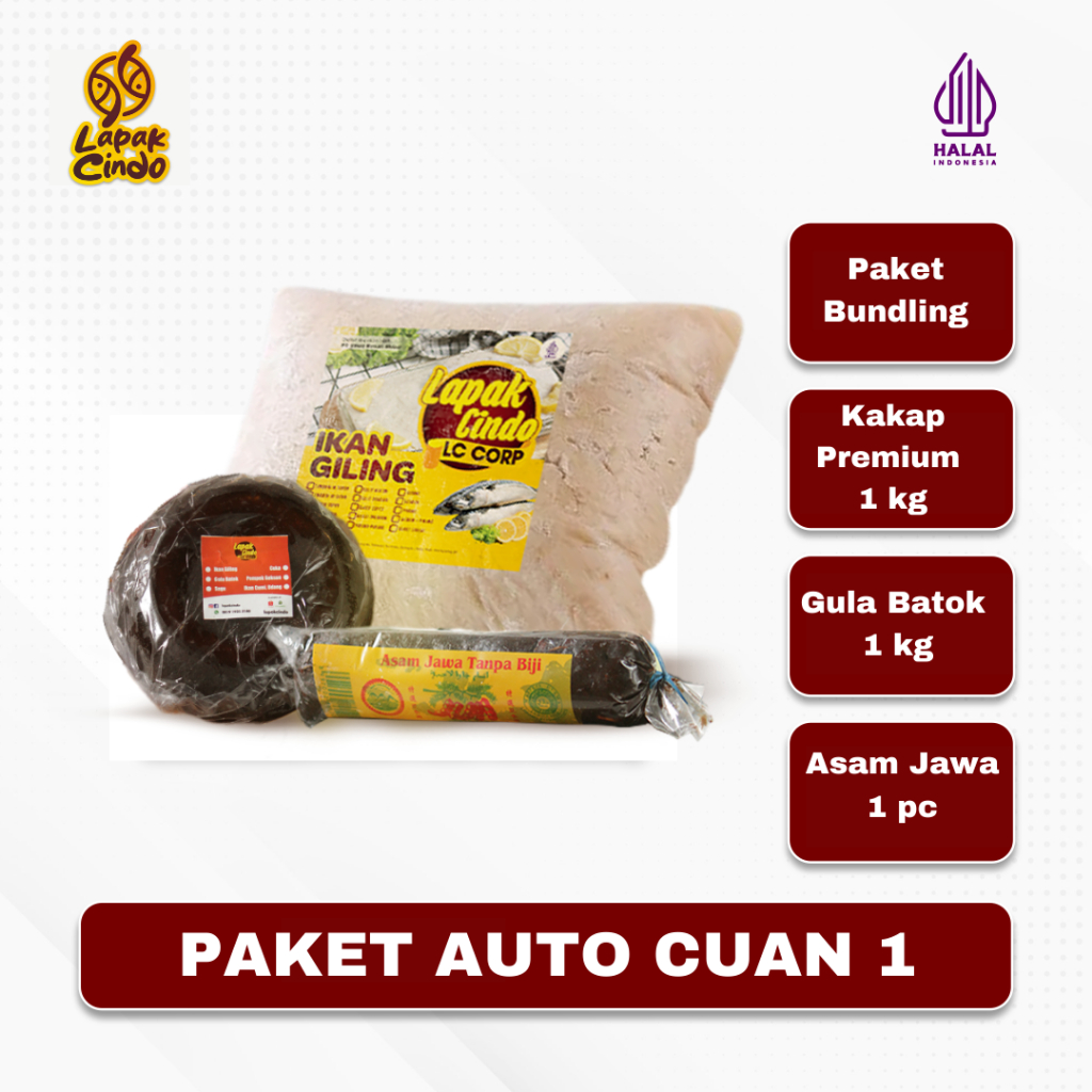 

PAKET BUNDLING AUTO CUAN 129RIBU - PAKET HEMAT BAHAN BAKU OLAHAN IKAN