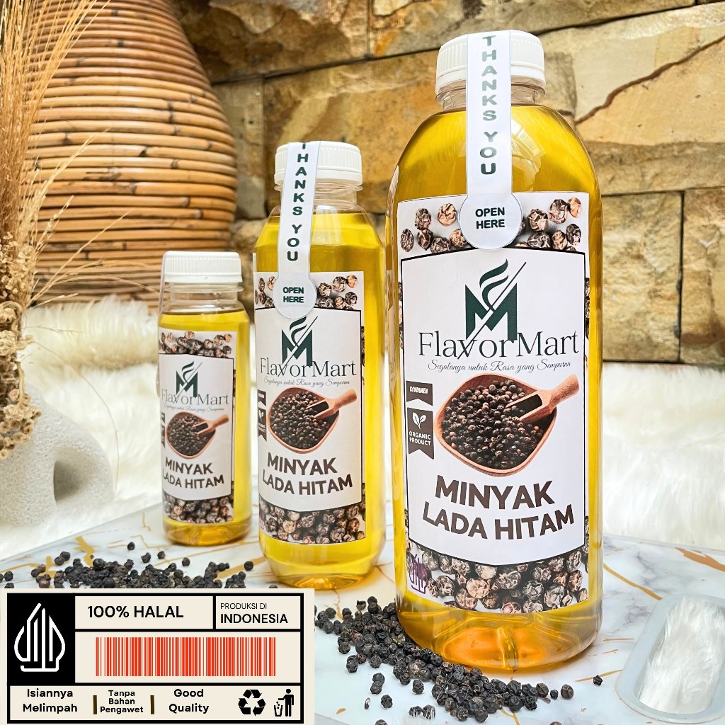 

Kondimen Minyak Lada Hitam Extra Organic Pelengkap Masakan Khas Eropa