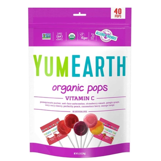 

Yumearth Organic Pops Vitamin C Organic Assorted Flavors Vitamin C Lollipops