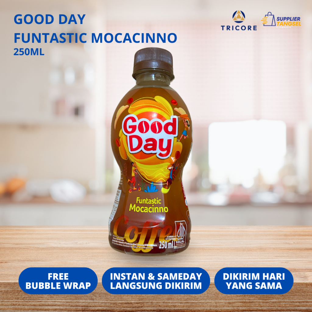 

Kopi Good Day Botol Rasa Funtastic Mocacinno 250ml Siap Minum