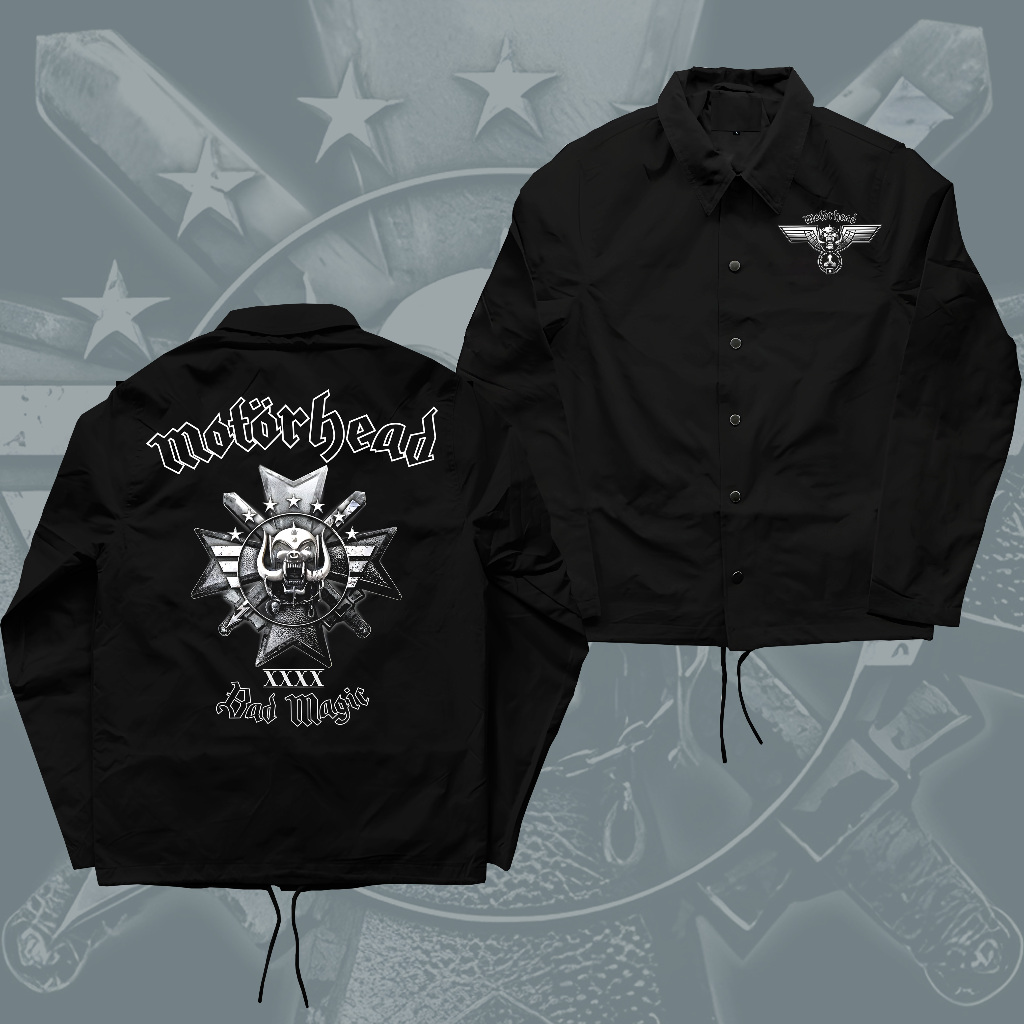 Jaket Windbreaker Metal Band MOTORHEAD Waterproof Coach Jaket