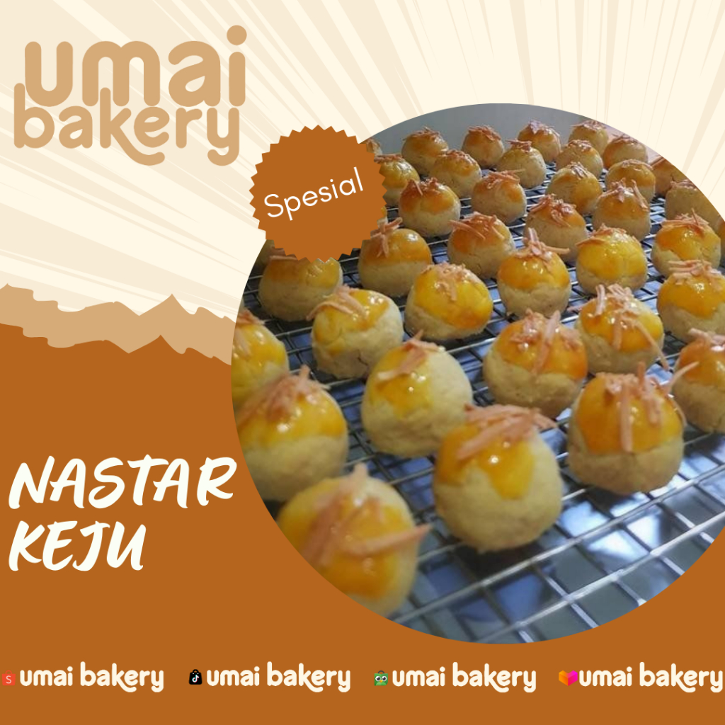 

Nastar Keju Homemade Tanpa Pengawet Spesial Ukuran toples 500ml by UMAI BAKERY