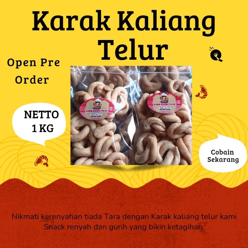 

Karak Kaliang Telur Netto 1 Kg