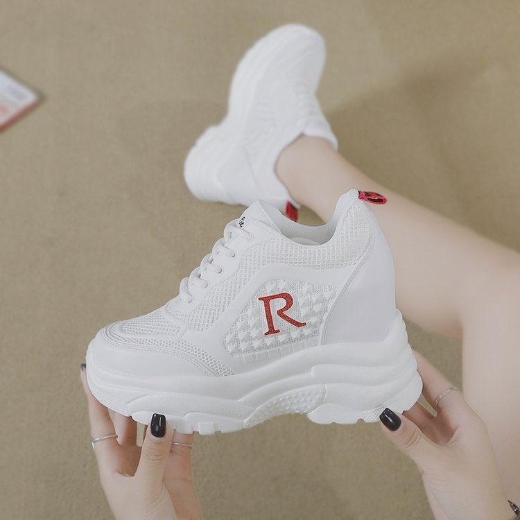 Gratis Ongkir Sepatu Dny Sneakers Wanita Tinggi Sepatu Wedges Perempuan Putih Spatu Oloharga Cewek