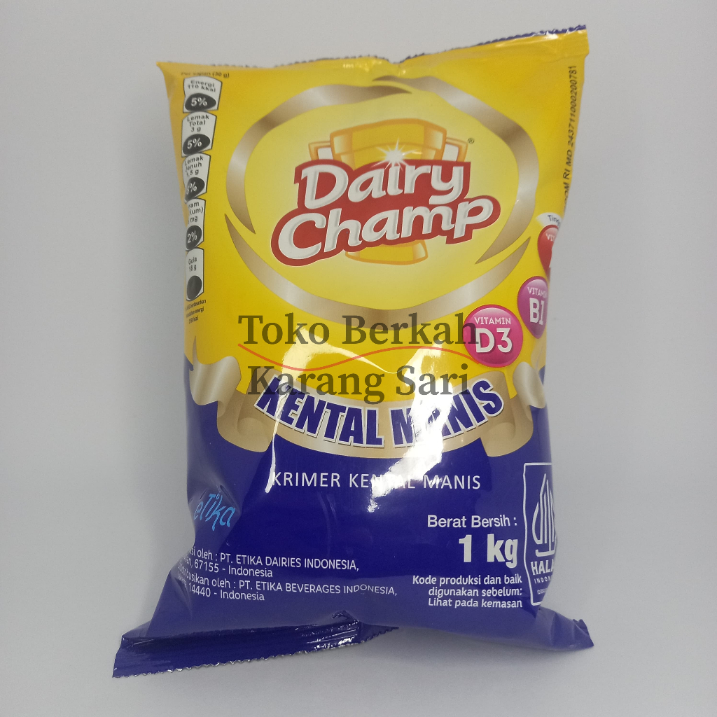 

[tobekasi] kental manis Dairy Champ 1kg