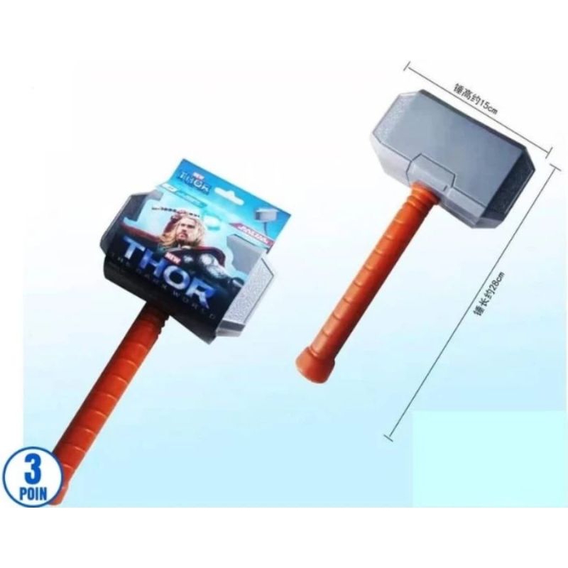 mainan senjata Thor Hammer Palu Thor Mainan Anak