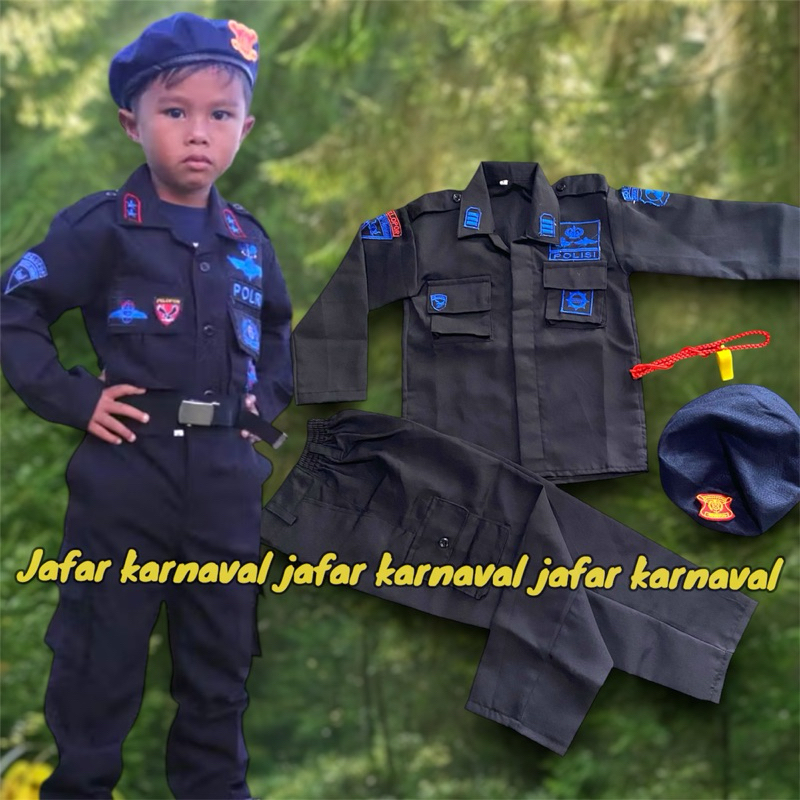 Baju BRIMOB ANAK , Baju profesi BRIMOB PDL cilik , setelan PDL BRIMOB anak/ kostum BRIMOB