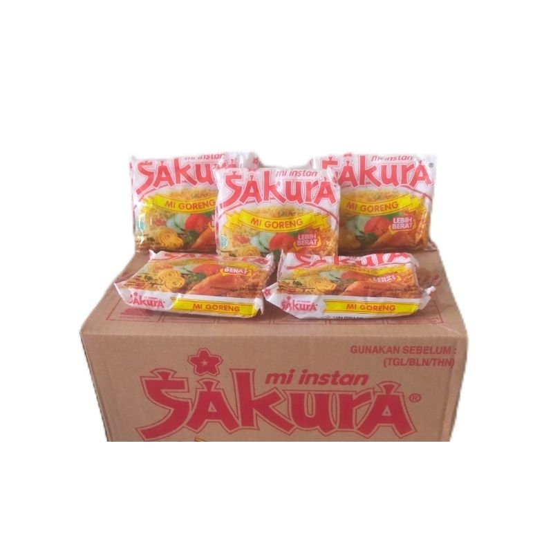 

MIE SAKURA GORENG NETTO 60gr ISI 3PCS -MIE INSTAN