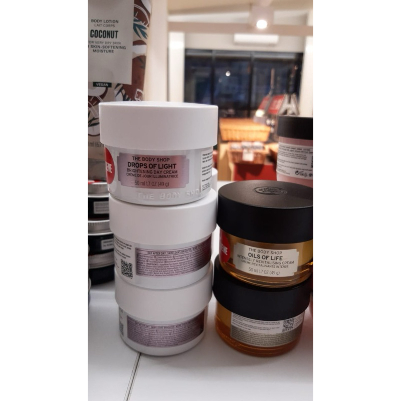 THE BODY SHOP OILS OF LIGHT & DROPS OF LIGHT DAY CREAM 50ml