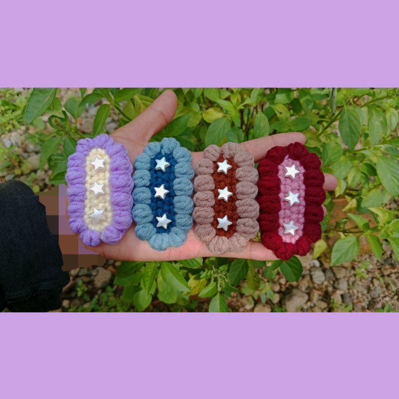 Jepitan Rambut Rajut Murah Jepitan Rajut Lucu Jepitan Rajut Couple Jepitan Rambut Anak Anak Jepitan 