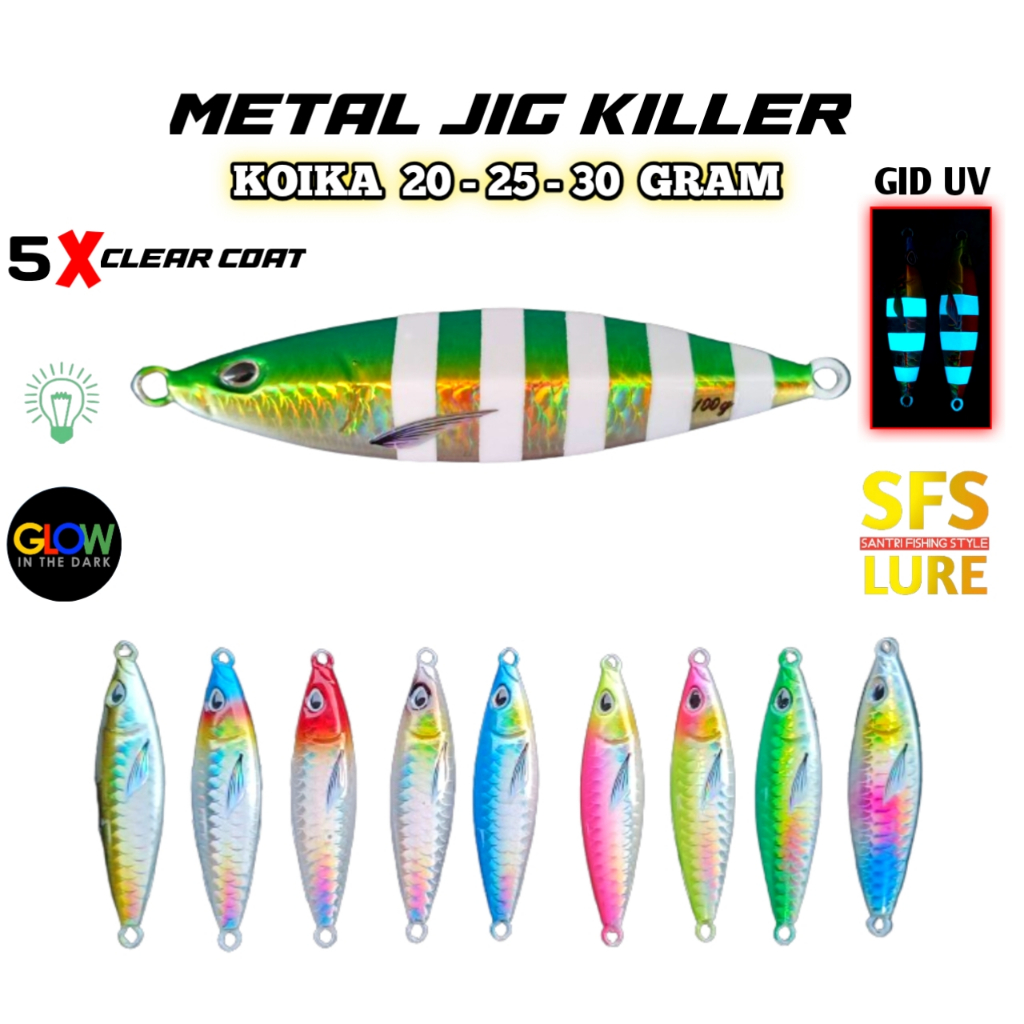 Metal jig 20gram/25gram/30gram koika gid micro jig 20gram metal jig 25gram metal jig 30gram lure fis
