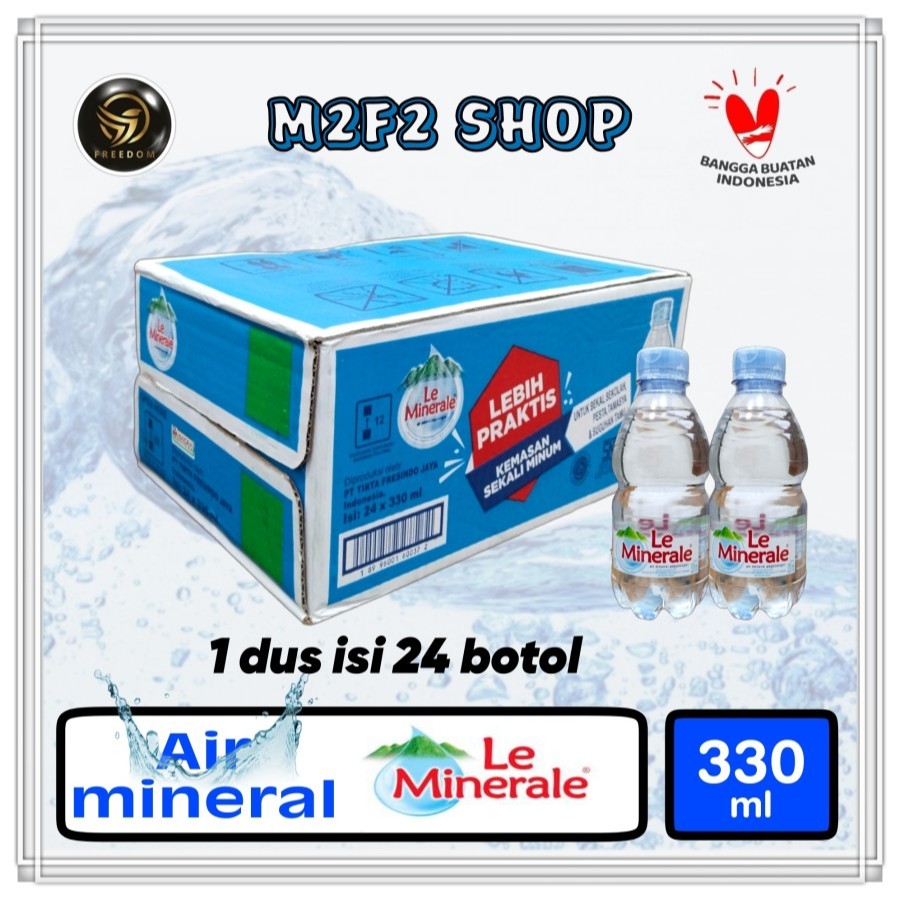 

Air Mineral Le Minerale Botol Mini Plastik Pet - 330 ml (Kemasan Karton)