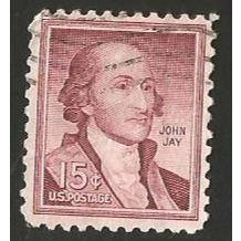 

A 11160 SATU BUAH PRANGKO AMERIKA NOMINAL 15C TEMA JOHN JAY DENGAN KONDISI SUDAH ADA CAP