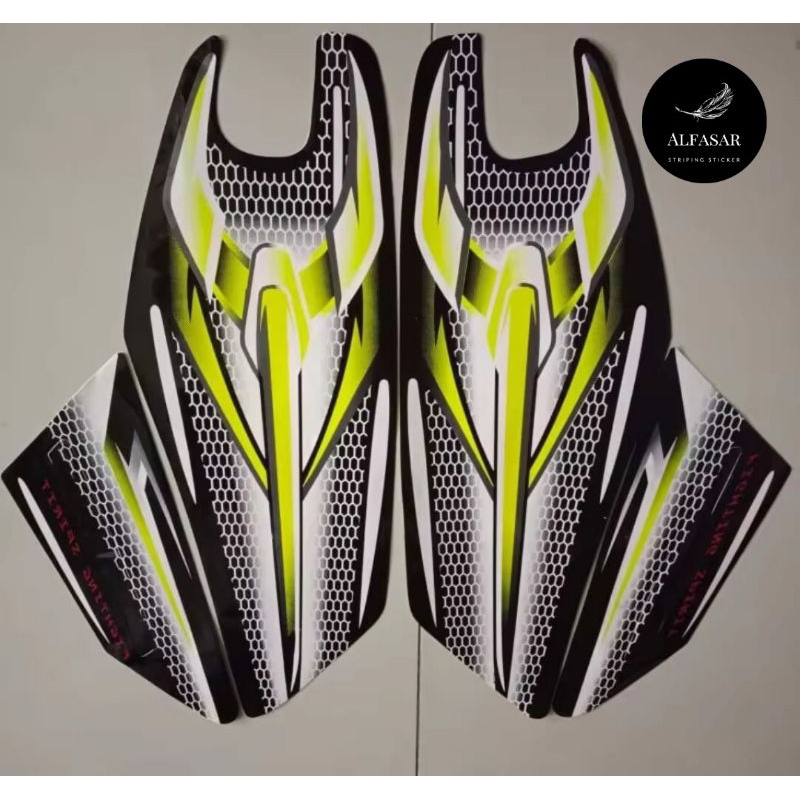 STICKER Striping YAMAHA RX KING Tahun 2007 Kuning Stabilo