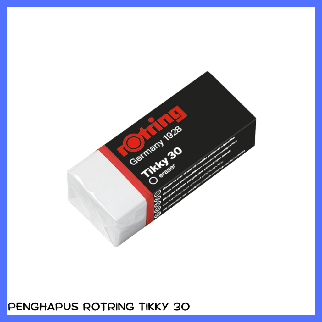 

Karet penghapus pensil putih sedang Rotring Tikky 30 Medium pencil eraser white premium No Residue