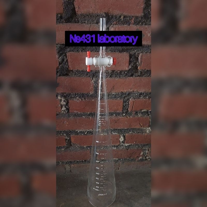 sedimentation cone 1000 ml pyrex / imhoff cone pyrex glass