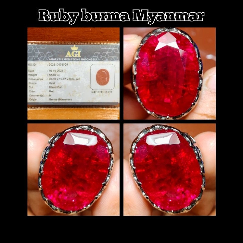 Ruby Burma Myanmar JUMBO ( PIGEON BLOOD )