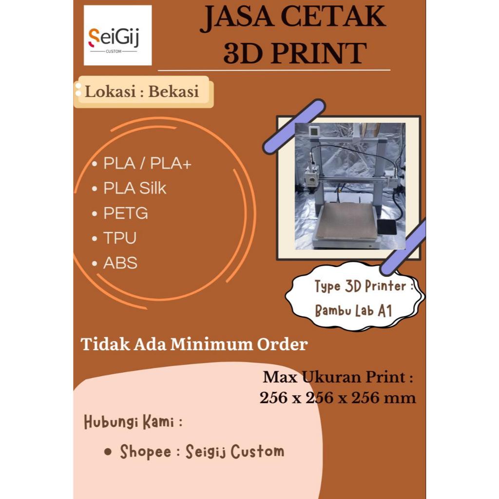 Jasa Cetak 3D Printing Material ABS & ABS+| NO MINIMUM ORDER | SeiGij Custom