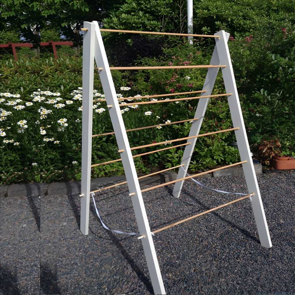 Stand Jemuran Lipat Kayu Estetik jemuran handuk