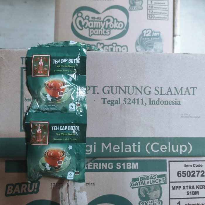 

TEH CELUP CAP BOTOL SACHET 8GR DUS ( 240 SACHET )