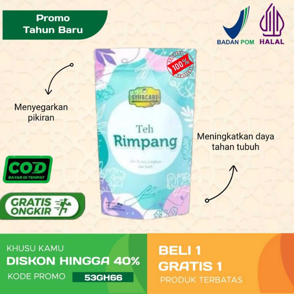 

Teh Rimpang Syifacare Teh Celup Herbal 100% Alami Tanpa Pengawet