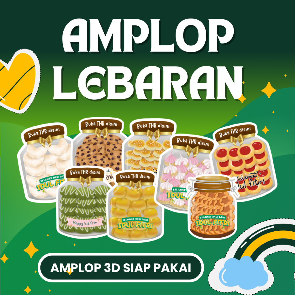 

[ ISI 12 ] AMPLOP LEBARAN KARAKTER COOKIES