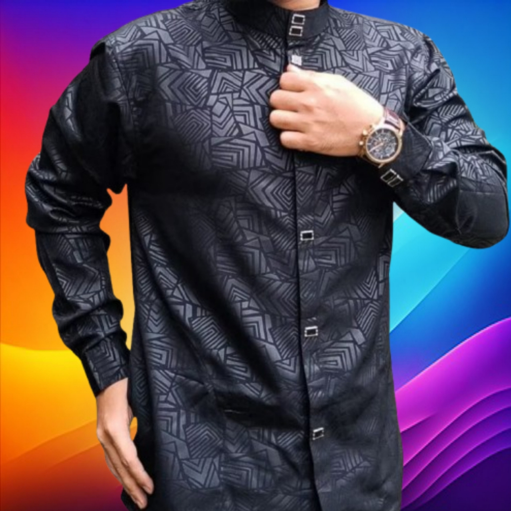 Kemko sultan embos original baju koko muslim pria dewasa terbaru