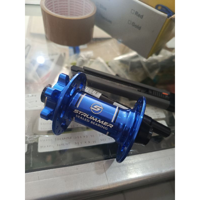 Hub Depan Boost 15x110 Strummer MT350 Biru MT650 Non boost Hitam 32 Hole Front Hub