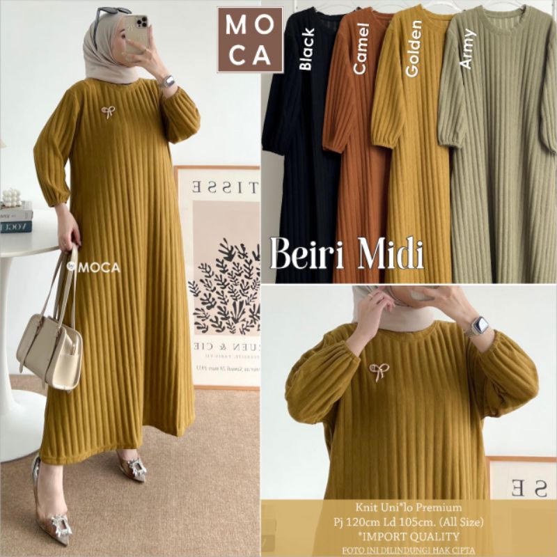 GAMIS MIDI FAB KNIT UNIQLO // BEIRI MIDI // FERIA DRESS ORI MOCA