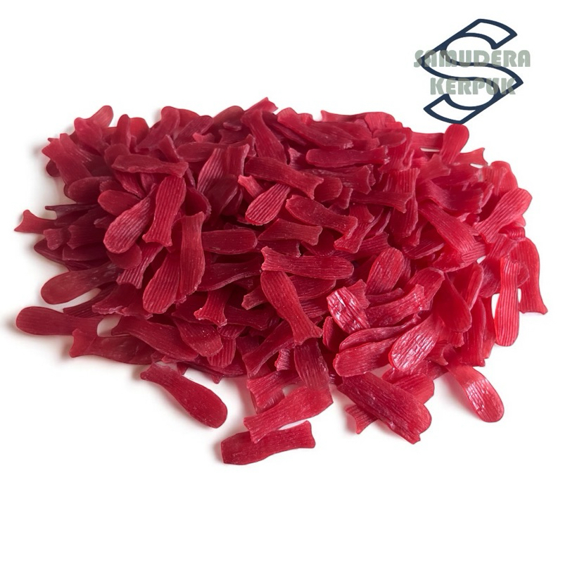 

kerupuk ikan merah rasa bawang berat 500g