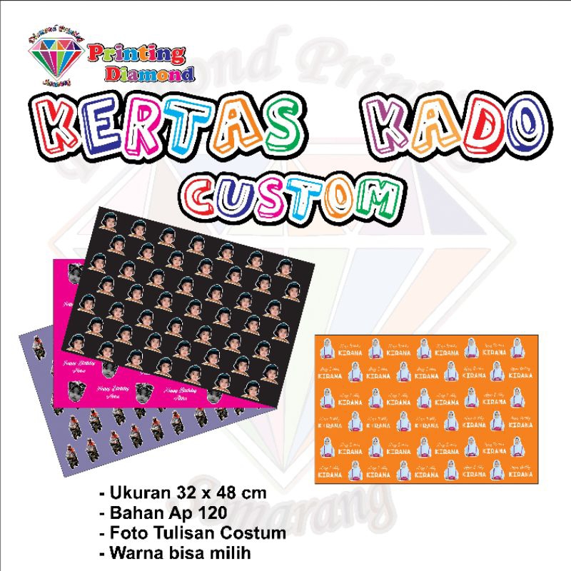 

KERTAS KADO COSTUM FOTO