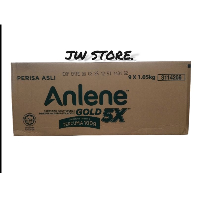 

Susu Anlene Gold 5x Percuma 100G 1Dus (9bags x 1.05Kg)