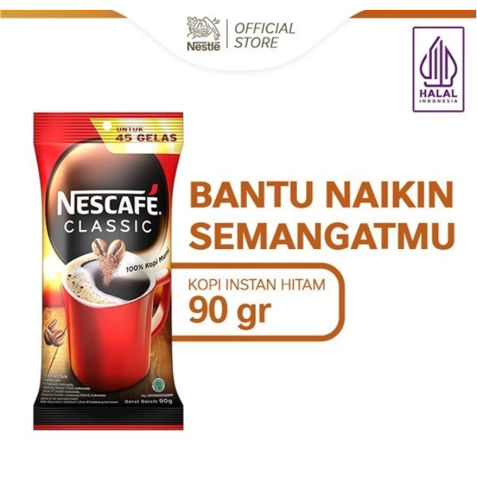 

NESCAFE Classic Kopi Instan Kopi Hitam 90g