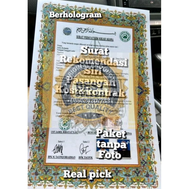 

Surat S.iR.i rekom kost