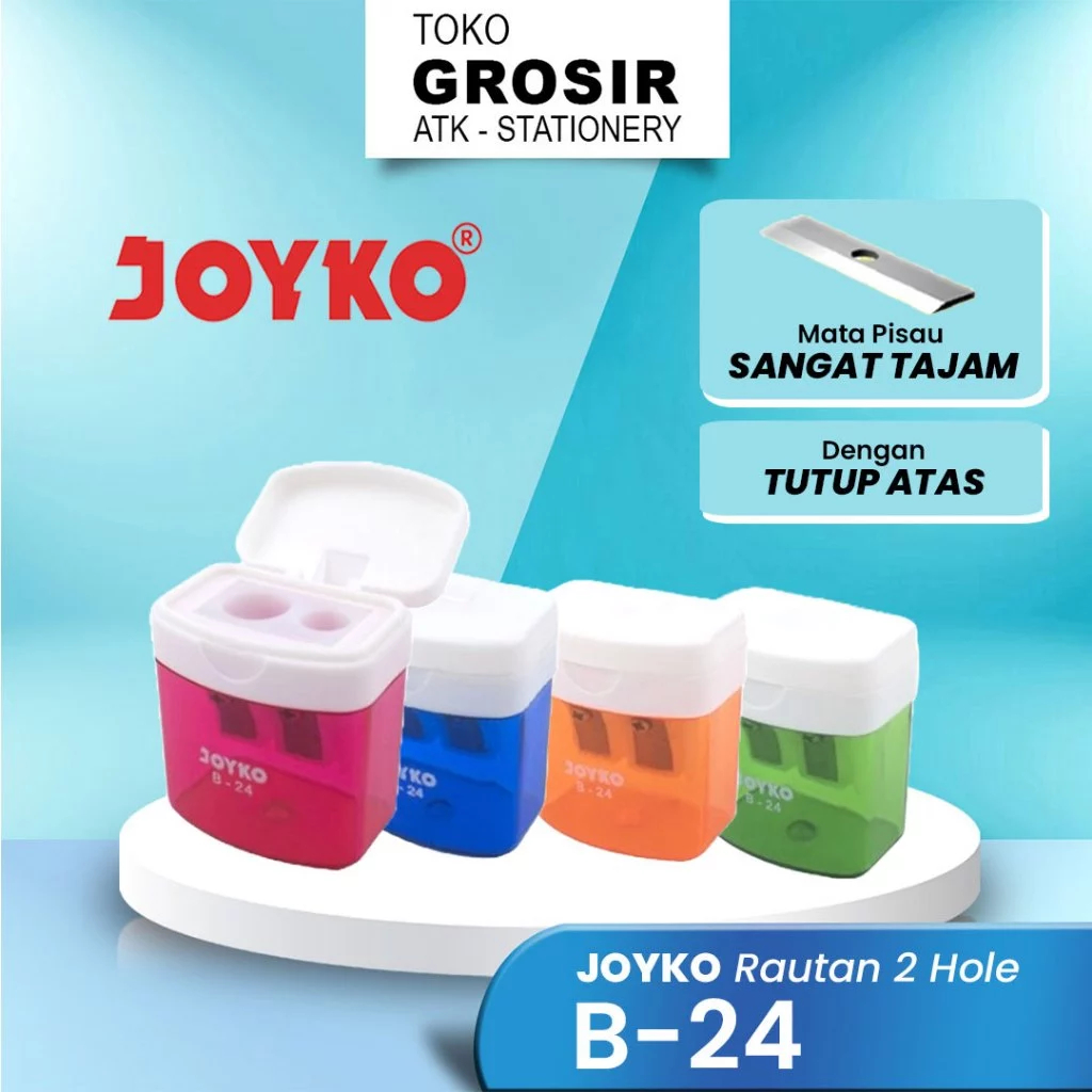 

(LIVE) JOYKO Rautan Dua Lubang B-24 / Sharpener JOYKO B-24 2 Hole