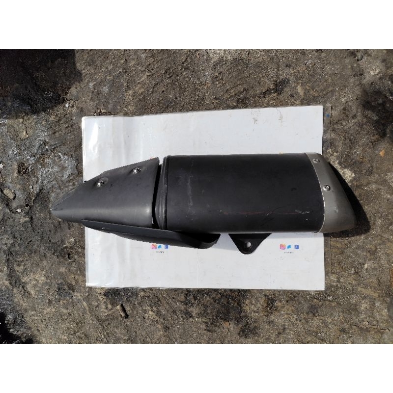 silincer knalpot standar yamaha r25 original copotan