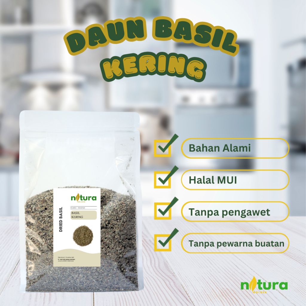 

Natura Golden Daun Basil Kering