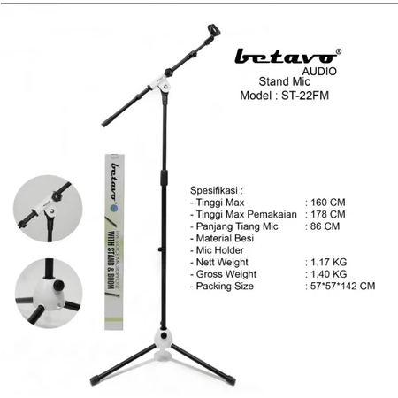 STAND MIC BETAVO ST 22 FM / ST-22FM / ST22FM