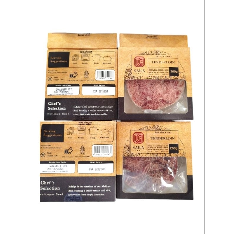 

Tenderloin Meltique 1 kg dan 200 gram