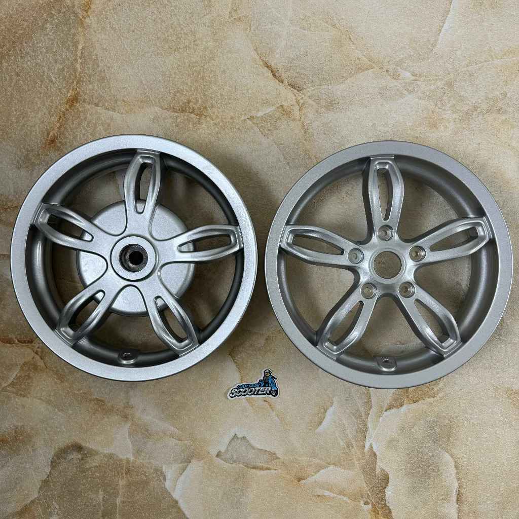 ORIGINAL Velg Standar ORI Vespa Primavera ABS Silver LX S Ring12 Brand New