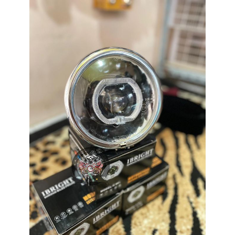 REFLEKTOR CB CROME KC PUTIH REFLEKTOR JUTE CROME LAMPU DEPAN CB PESEK