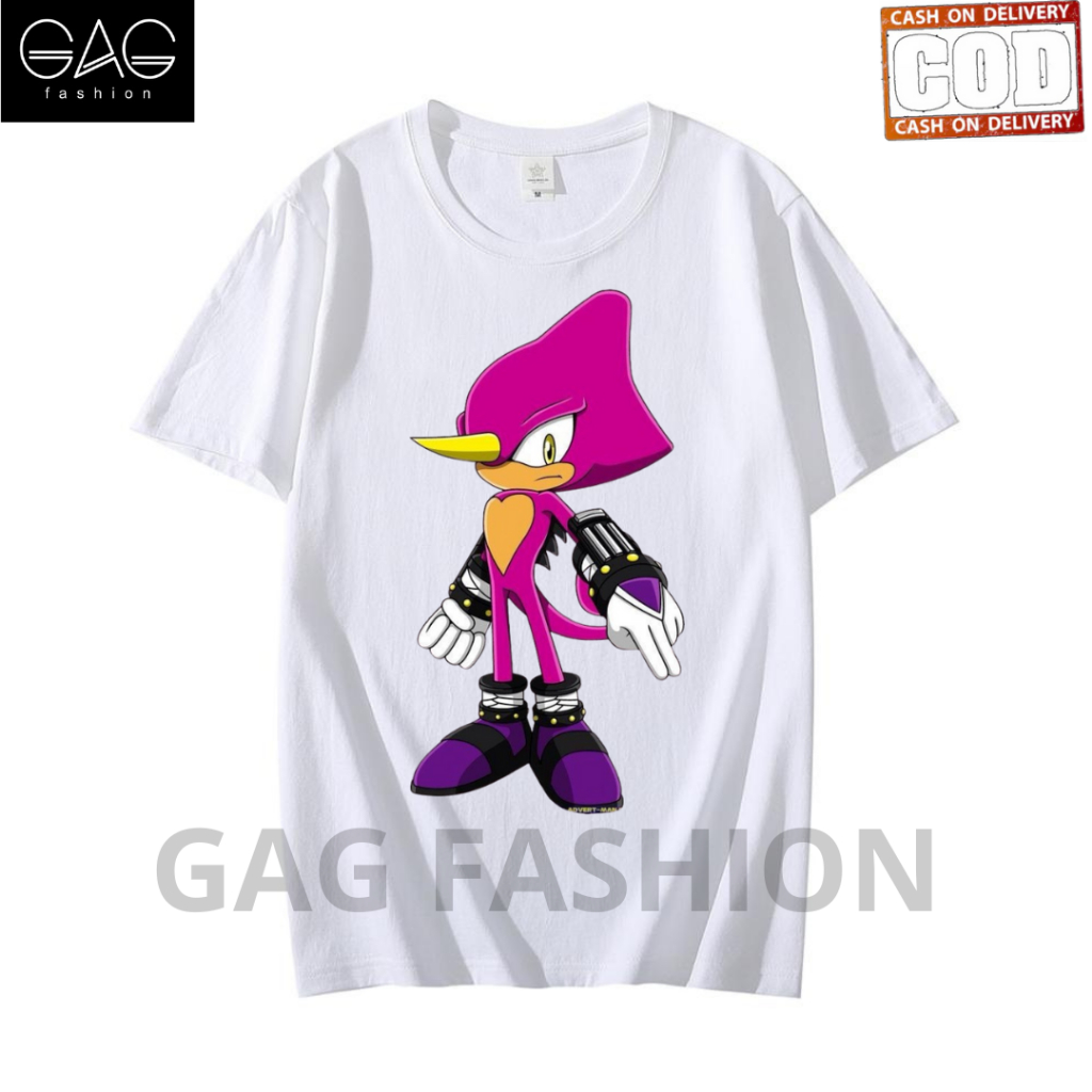 Kaos Distro Terbaru Anime SONIC ESPIO THE CHAMELEON/Kaos Distro Unisex Untuk Pria Dan Wanita/Kaos Mu